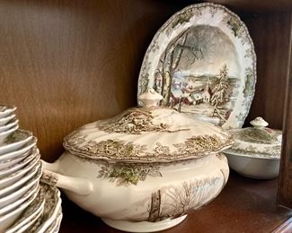 Vintage Johnson Brothers china "The Friendly Village" set