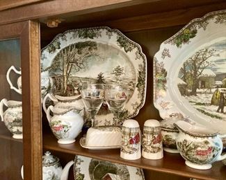 Vintage Johnson Brothers china "The Friendly Village" set