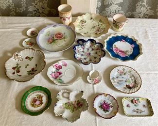 Assorted vintage European servingware