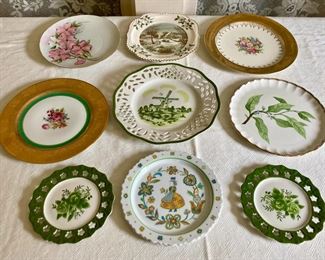 Assorted vintage European servingware