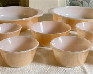 Vintage Fire King peach lusterware