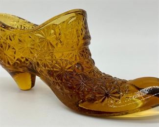 Vintage Daisy & Button amber shoe
