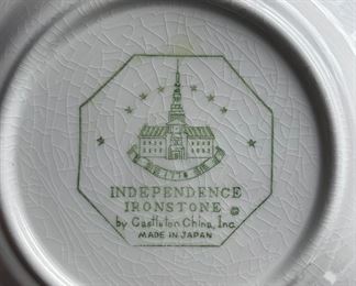 Vintage Independence Ironstone "Bittersweet" dishes
