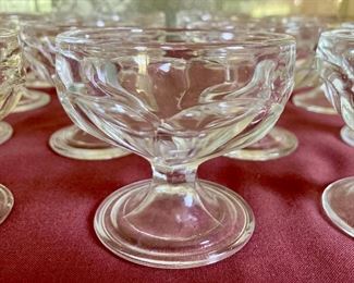Vintage glass dessert cups