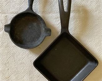 Vintage cast iron Griswold skillets