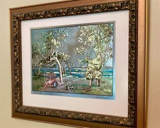 Old Nantucket by Lionel Barrymore framed print