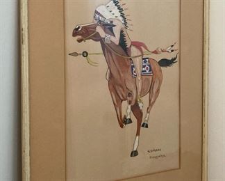 Original Carl Sweezy Arapahoe painting