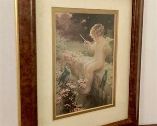 Framed angel child print