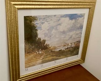 Promenade at Argenteuil by Claude Monet framed print