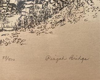 Pisgah Bridge by Betty Sedberry 1983 88/500