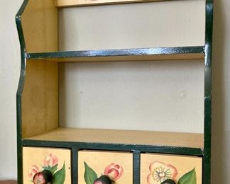 Hand-painted wall shelves