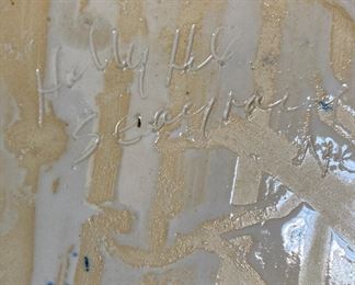 Holly Hill Pottery (Seagrove, NC) hanging bird bath