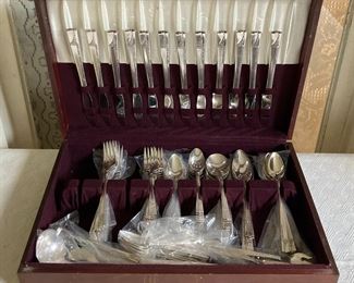 Nobility silver flatware set in box