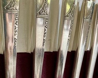 Nobility silver flatware set in box