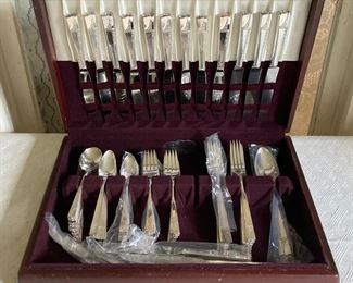Nobility silver flatware set in box