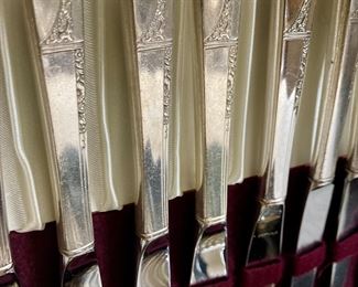 Nobility silver flatware set in box