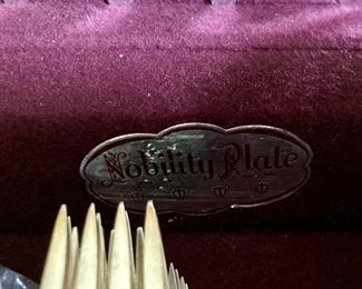 Nobility silver flatware set in box