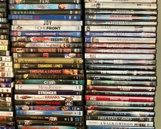 Assorted DVDs, all genres