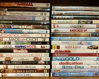 Assorted DVDs, all genres