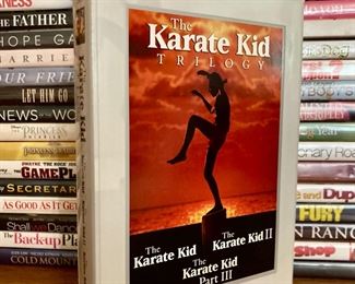 Assorted DVDs, all genres; The Karate Kid Trilogy box set