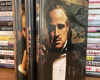 Assorted DVDs, all genres; The Godfather Part I, The Godfather Part II, The Godfather Part III