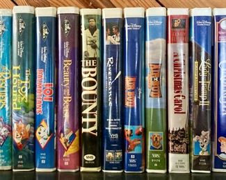 Assorted vintage Disney VHS tapes