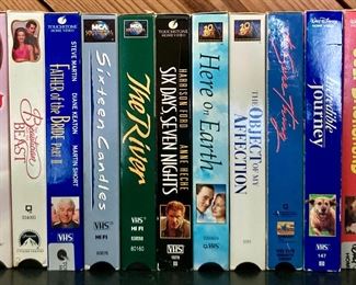 Assorted vintage VHS tapes, all genres