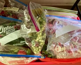 Vintage Christmas decorations including artificial greenery, wreath making supplies, outdoor decorations and much more