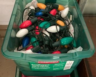 Vintage Christmas decorations including artificial greenery, wreath making supplies, outdoor decorations and much more