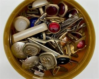 Assorted cufflinks, both vintage and modern