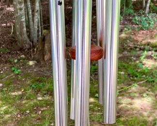 Large wood and metal windchimes