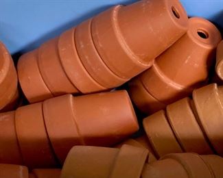 Assorted clay and terra cotta pots