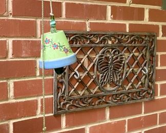 Painted terra cotta pot windchimes