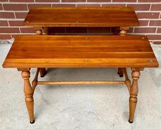 Vintage wood benches