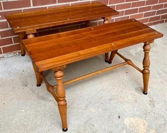 Vintage wood benches