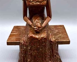 01 Original Bronze In The Garden Sculpture By Jeannine Young