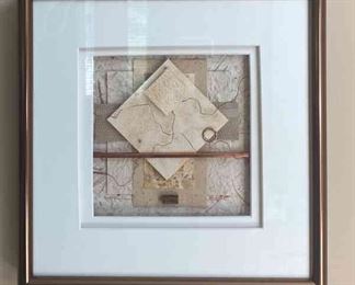 A Study In Textures 2015 Original Mixed Media Collage By Lee Hill 