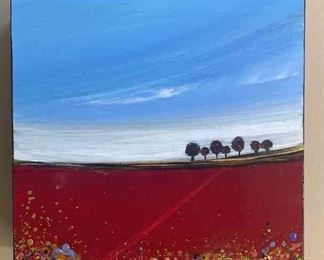 Path To The Orchard Original Painting By Leslie Pilgrim 