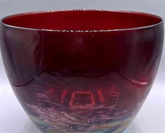 Blown Glass Bowl By Nolan Prohaska