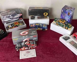 Collection Of 6 NASCAR Die Cast Cars