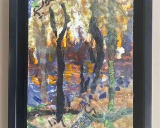 Enchanted Forest Original Painting Mixed Media By Sylvia 