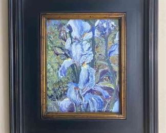 Iris Garden Original Painting By Richard Reynoldss Ward 