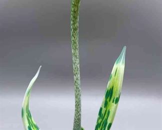 Original Nolan Prohaska Hand Crafted Glass Flower Art