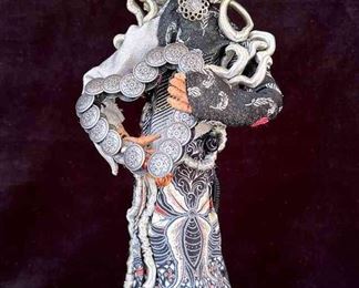 Original Mixed Media Figure By Barb Bend