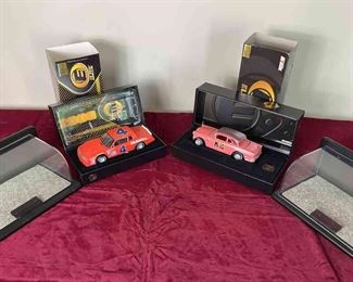 Two Retro Commemorative Die Cast Cars
