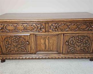 Wooden Chest With Storage