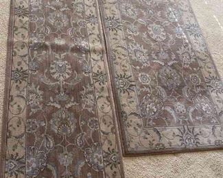 Wool Area Rug And Matching Runner 