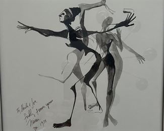 NISSAM
Water Color
15.5” x 13.5”
Signed
‘Untitled’ - Dancers
No Paperwork