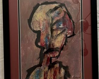 JOSE RIGOBERTO RODRIGUEZ CAMACHO - 1969
Habana
Abstract Portrait
12.5” x 9”
Signed