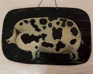 CHERYL KORB
‘PIG’ Painted on Board
Signed 11.5” x 18”